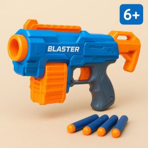 RD-6 Dart Blaster – 6-Dart Foam Toy Gun for Kids Age 6+